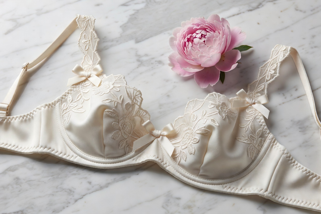 Ivoire Broderie Bra
